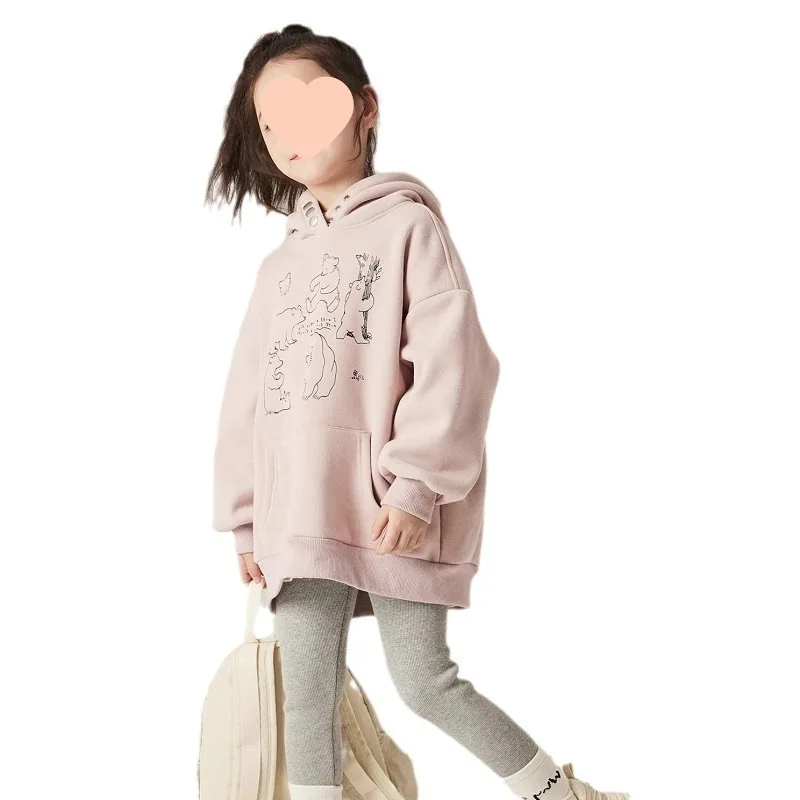 ملابس شتوية للفتيات لعام 2025، ملابس خارجية سميكة بغطاء للرأس جديدة بغطاء للرأس ومقاومة للرياح والقطيفة #6