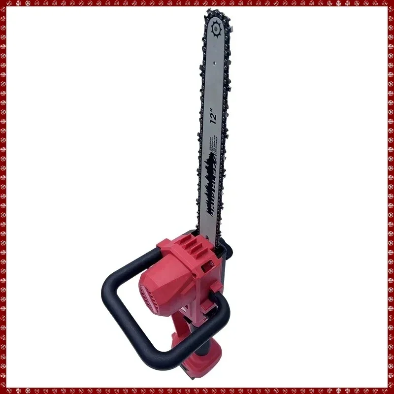 Brushless Chainsaw 12 Inch with Auto Oiler Cordless Electric Saw for Tree Cutting & Logging Wood Cutting For Milwaukee Battery