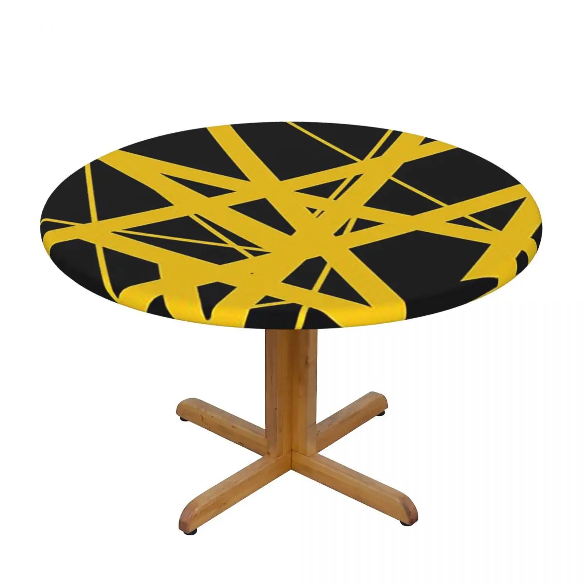 EVH Authentic Stripes Design Waterproof Round Tablecloth Oilproof Table Cloth for Kitchen Events Dining Table Cover