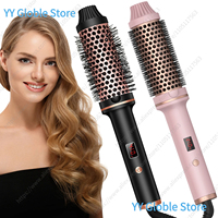 Valentine Gift Hair Curler Straightener Electric Hair Brushes Hot Comb Professional Curling Iron Heated Anti-Scald Thermal Brush