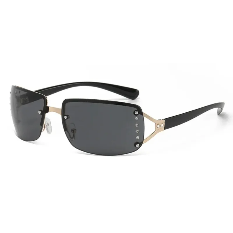 New  Women Sunglasses Luxury Brand Design Fashionable Y2K Sun Glasses Camping Cycling Fishing Retro Frameless Uv400 Men Sunnies - view 5