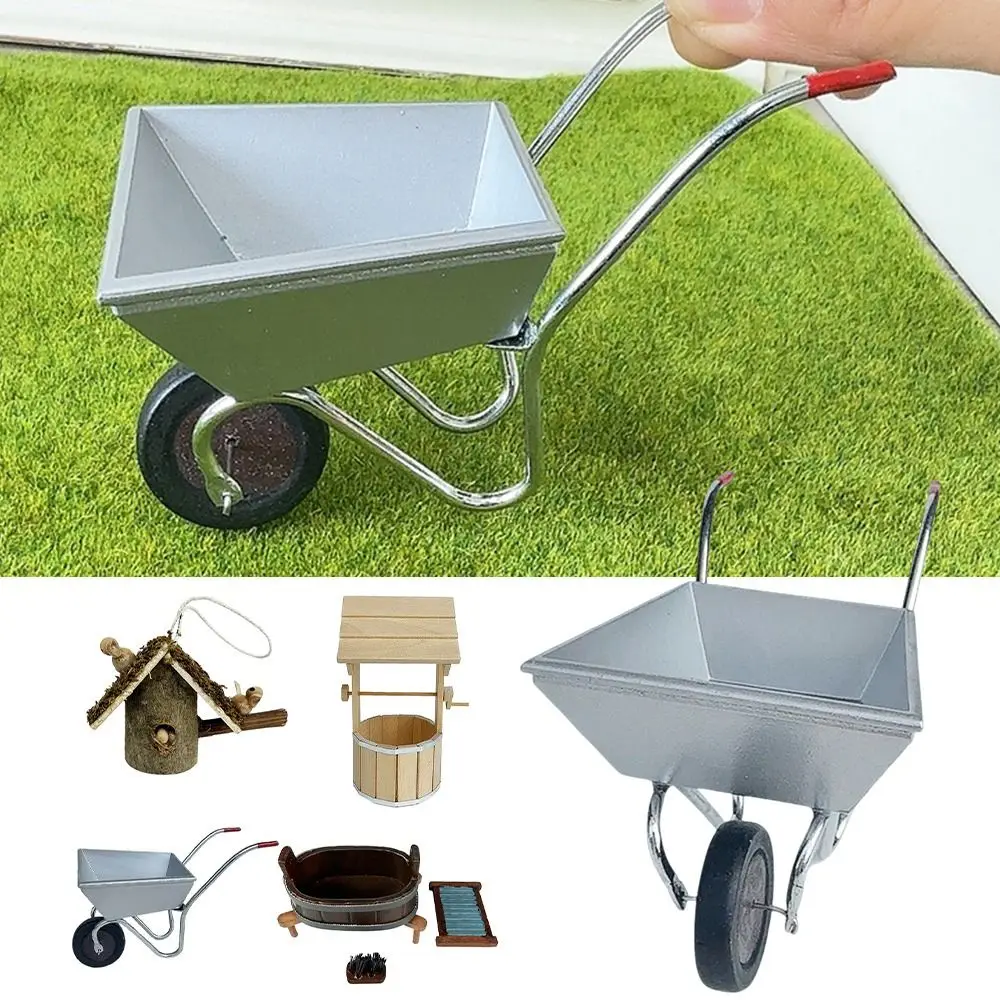 Modelo de cena de casa de bonecas em escala 1/12, resina micro paisagem grden, acessórios para fazer casa de brincar, modelo de móveis