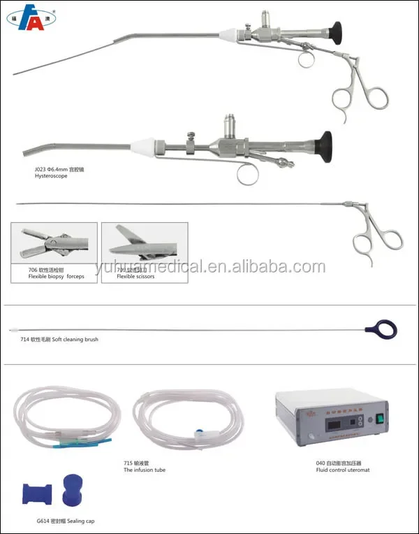 Factory Hysteroscope Price Medical Gynaecology Rigid Hysteroscope Set For Sale