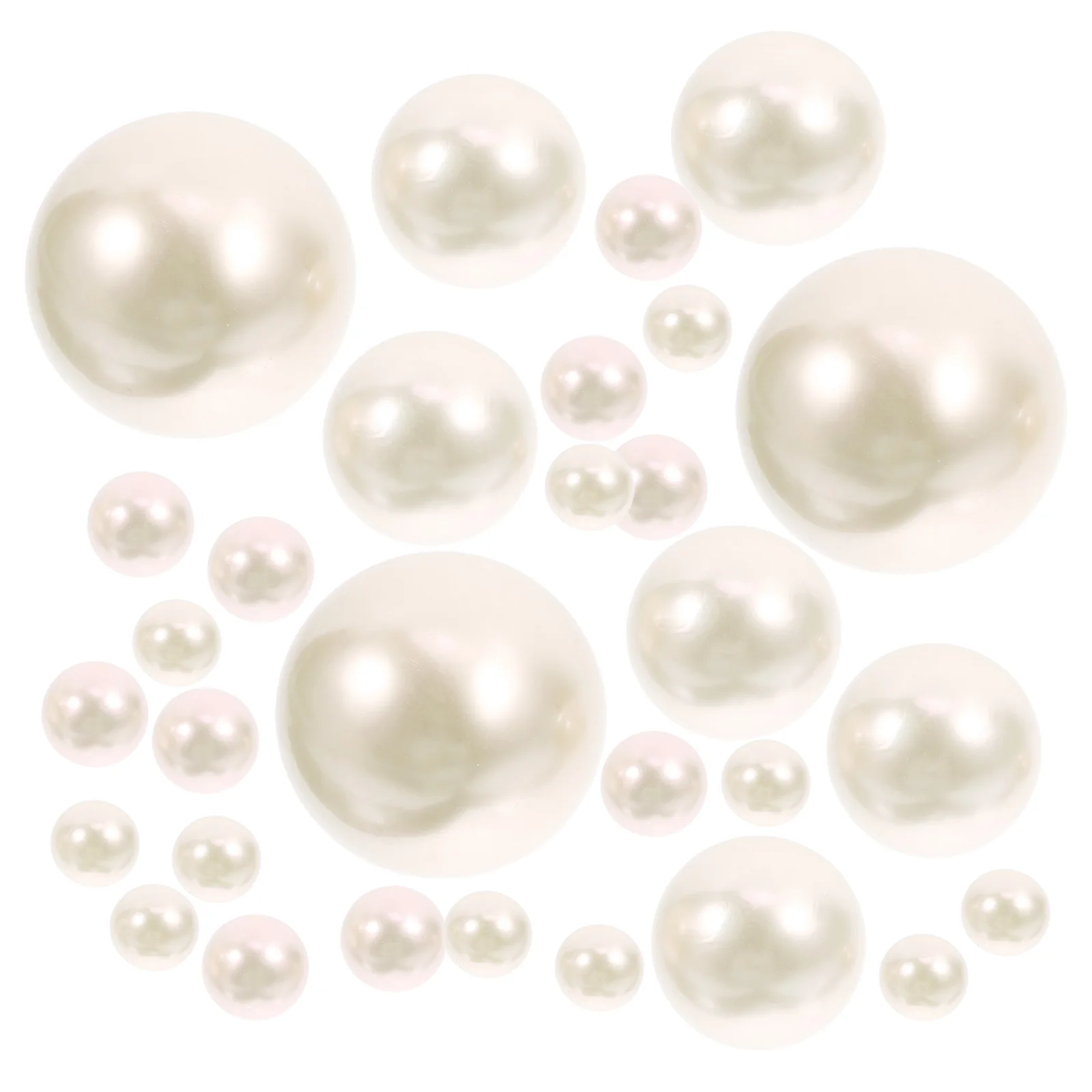 

125pcs Vase Fillers Decorative Nonporous Pearls for Wedding Pearls For Vase Decor Party DIY Holiday Ornaments