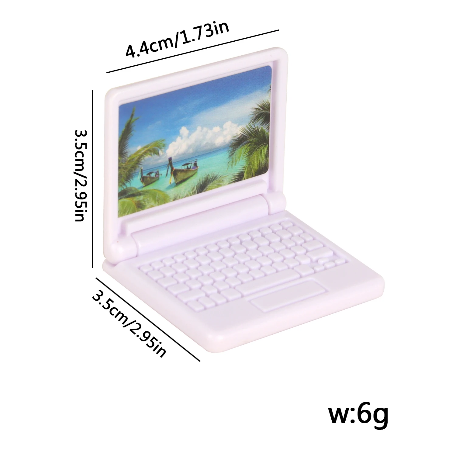 Doll Accessories Plastic Computer Toys Cute MIni Laptop Model For 18-inch American & OG Girl Dolls 43cm Baby Newborn Dolls Gift