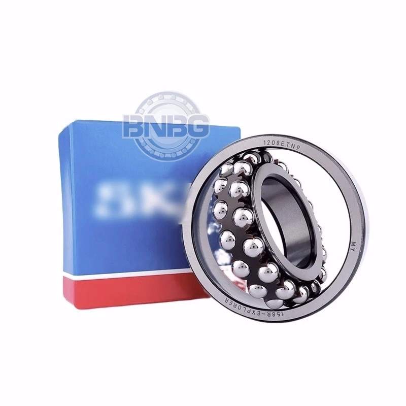 2PCS Self-Aligning Ball Bearing Double Row Sealed Low Noise Light Load Bearing 1200 1201 1202 1203 1204 1205 1206 1207 K ETN9