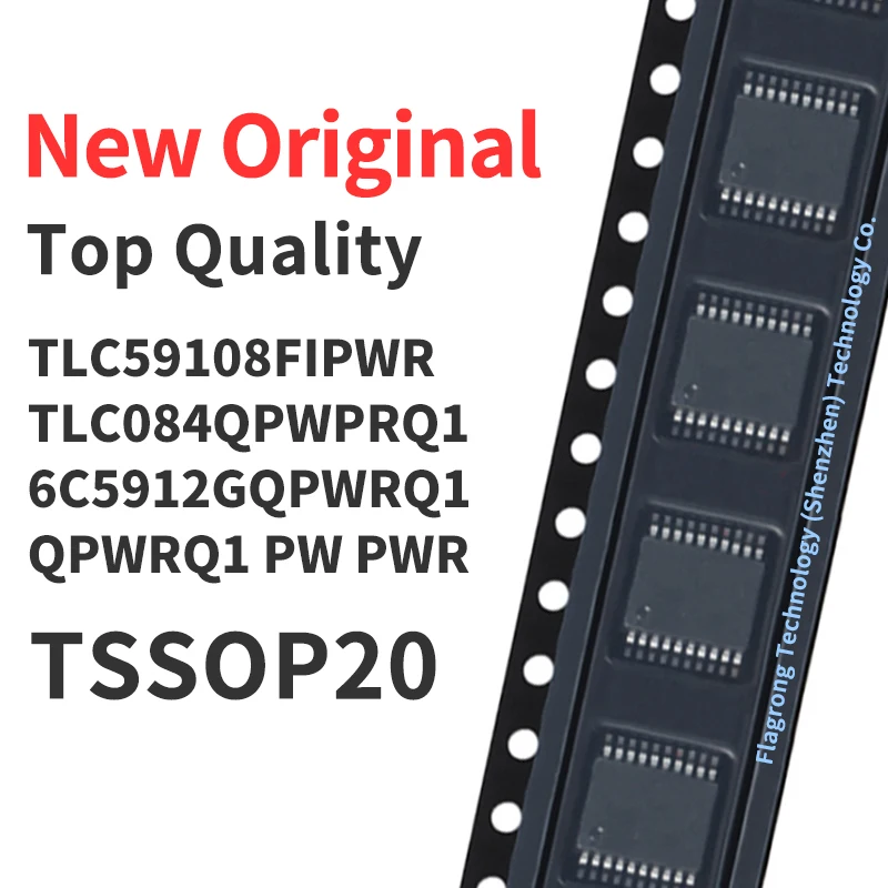 10 Pieces TLC59108FIPWR TLC084QPWPRQ1 TLC6C5912GQPWRQ1 TLC6C5912QPWRQ1 TLC6C5912PWR TSSOP-20 Chip IC New Original