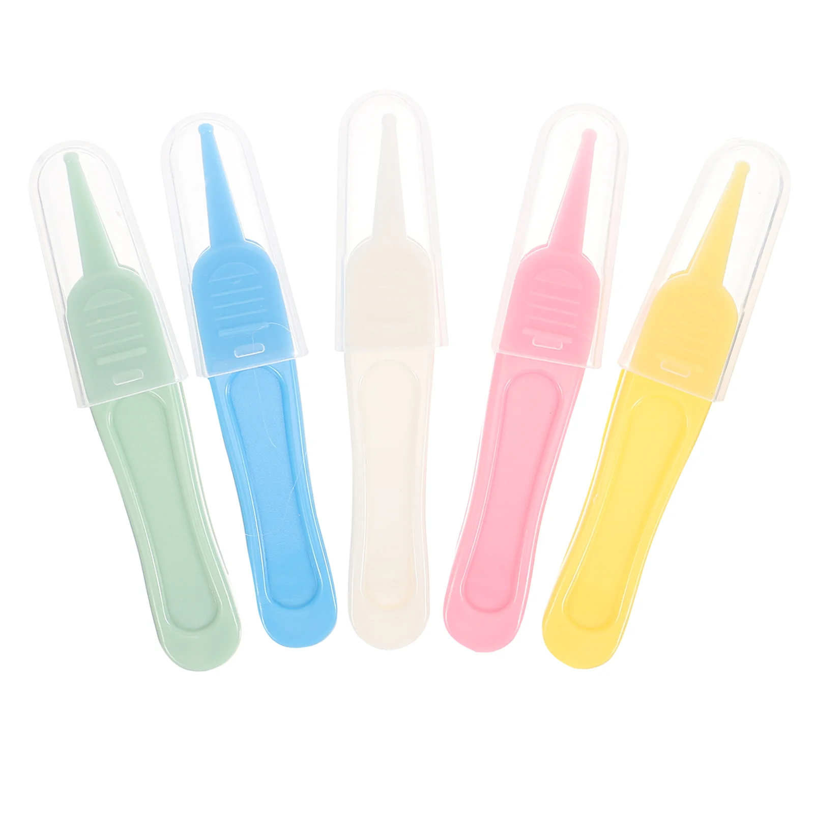 5 Pcs Clip Precision Tweezer for Baby Daily Remover Dig Nose Cleaner Tweezers Detergent Portable