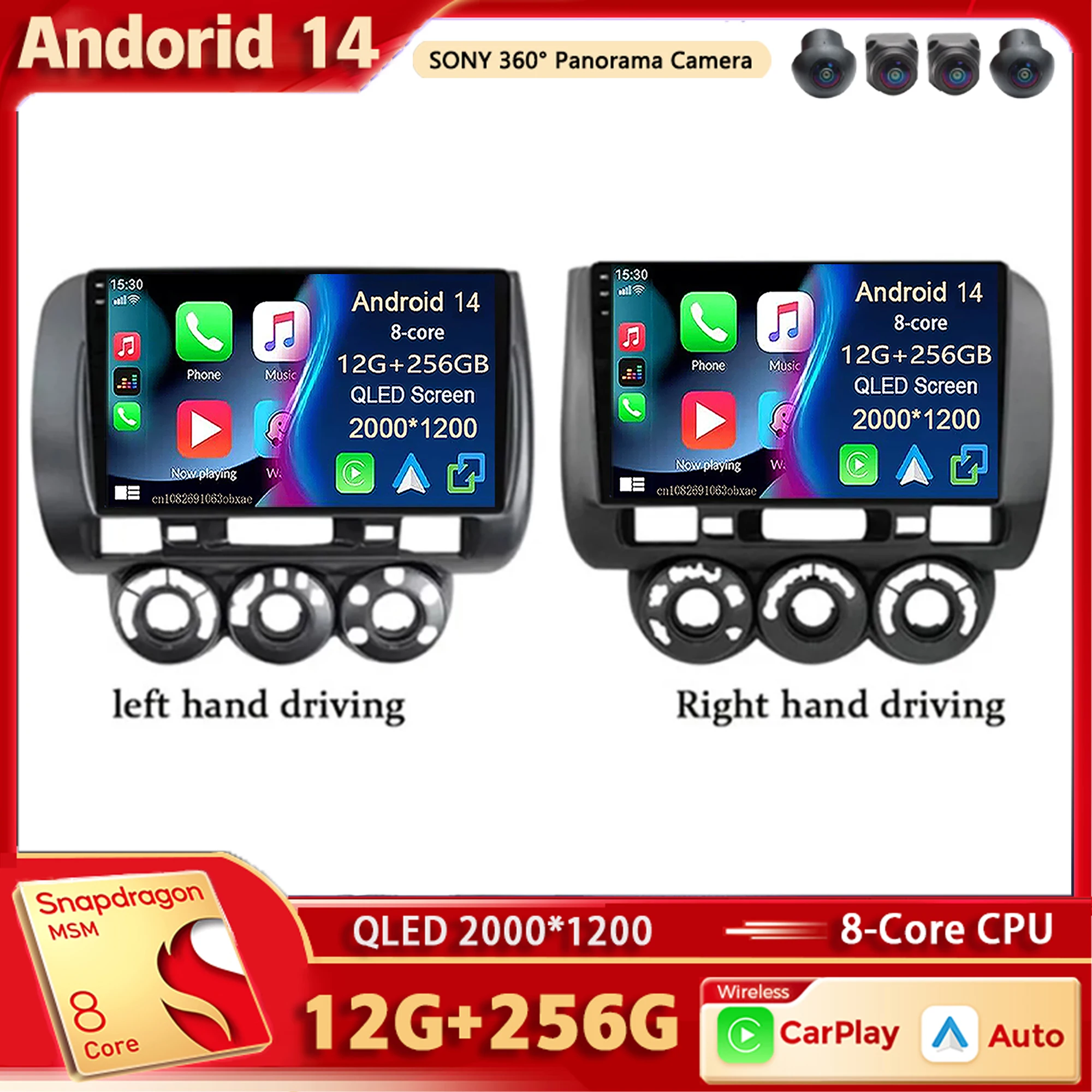 

Android 14 Car Radio Multimedia Player For Honda Fit Jazz City 2002 2003 2004 2005 2006 2007 Carplay Auto BT Cra Stereo Ai voice