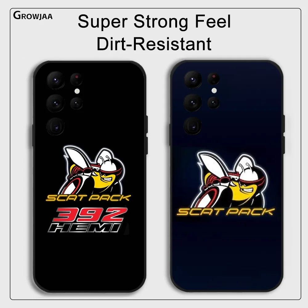 Scat Pack Charger 392 Hemi Phone Case for Samsung Galaxy S24 Ultra S22 S23 Ultra S21 S20 5G Protective Silicone TPU Funda