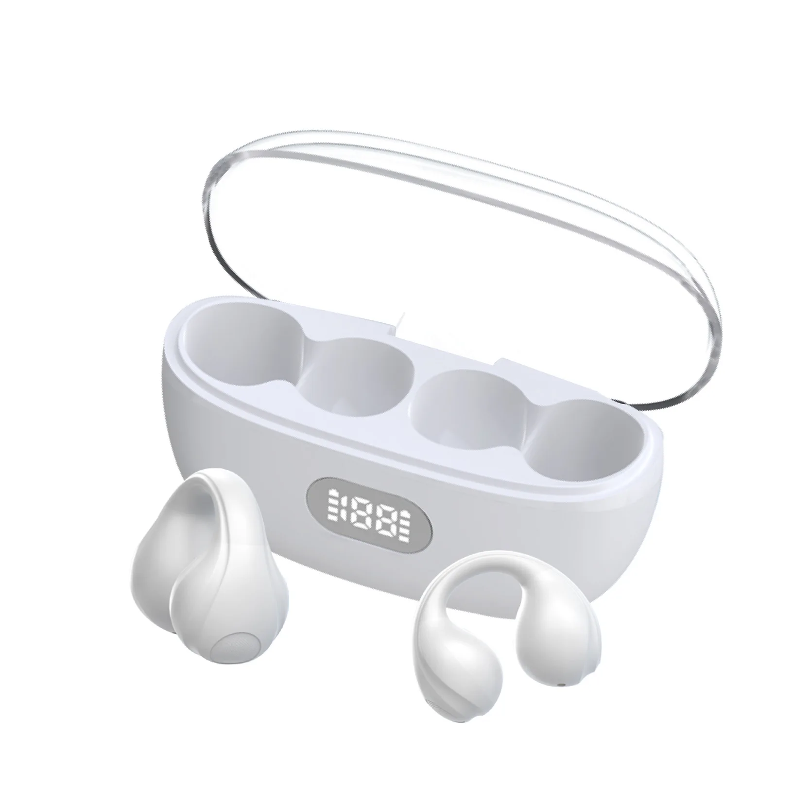 سماعة أذن لاسلكية T33 مزودة بتقنية البلوتوث ، سماعة أذن TWS ، سماعة رأس رياضية مفتوحة وغير مؤلمة ، سماعة رأس ، سماعة أذن قابلة للثني لهواتف Andriod ISO