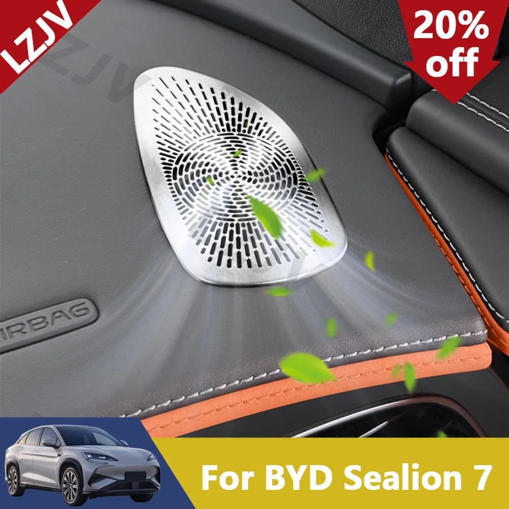 Новинка для 2024 2025 BYD Sealion 7 EV, приборная панель, воздуховыпускное отверстие, защитная крышка, пылезащитный чехол, внутренняя модификация звукового сигнала, украшение