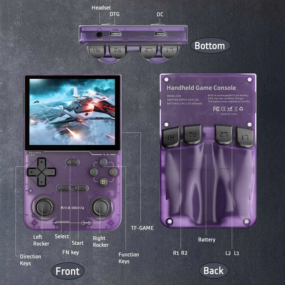 as62-k36-handheld-retro-game-console-64g-16000-games-35-inch-3500mah-dual-joystick-for-psp-mame-n64-video-game-player-b