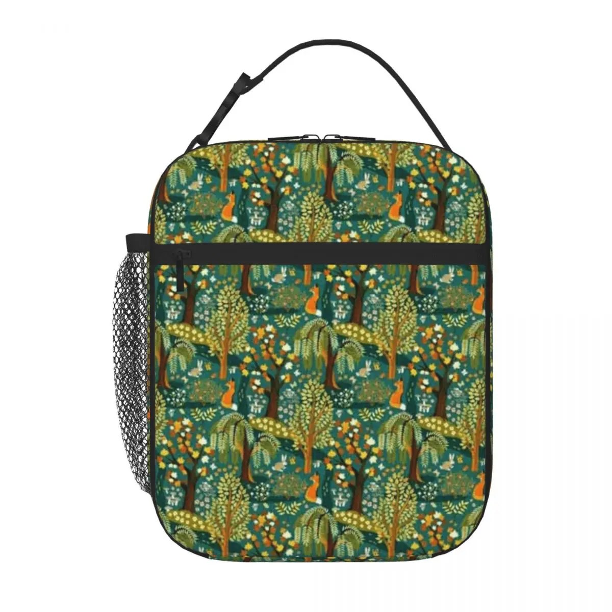 Bestselling Autumn Whimsical Woodland Wonderland Three Compartment Sports Lunch Bag Cycling Trip Shoulder Lunch Bag
