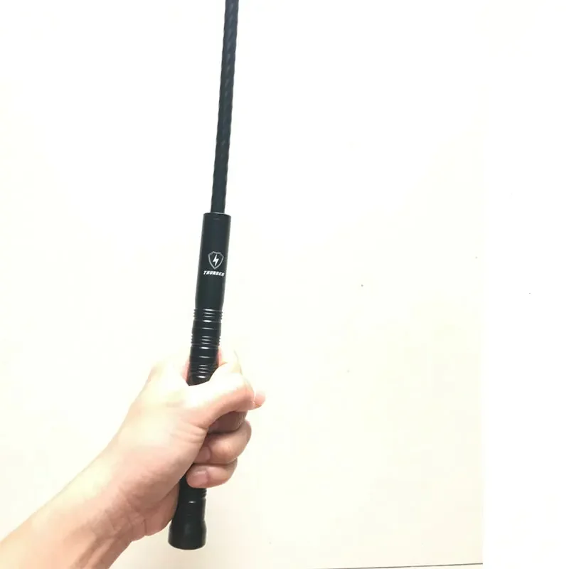 EDC portátil tático fio chicote, punho de liga de alumínio, segurança do bolso, ferramenta de autodefesa, ao ar livre, novo, 40cm, 2024