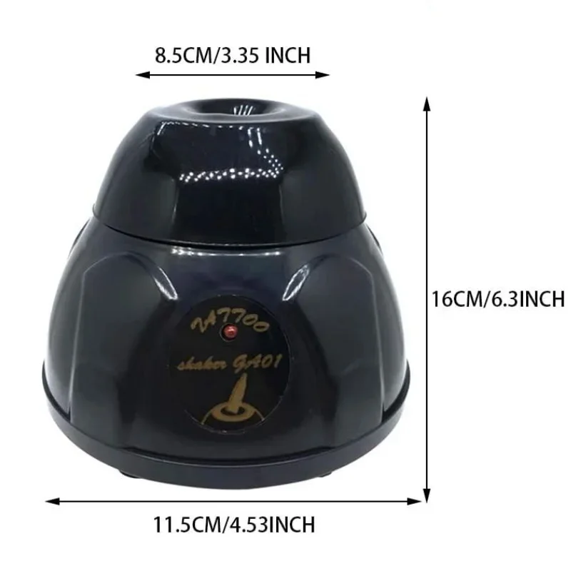 Mini misturador vortex 5200rpm shaker tatuagem suprimentos para laboratório mistura pintura unha polonês cílios adhensivos tinta de tatuagem e tubos de ensaio