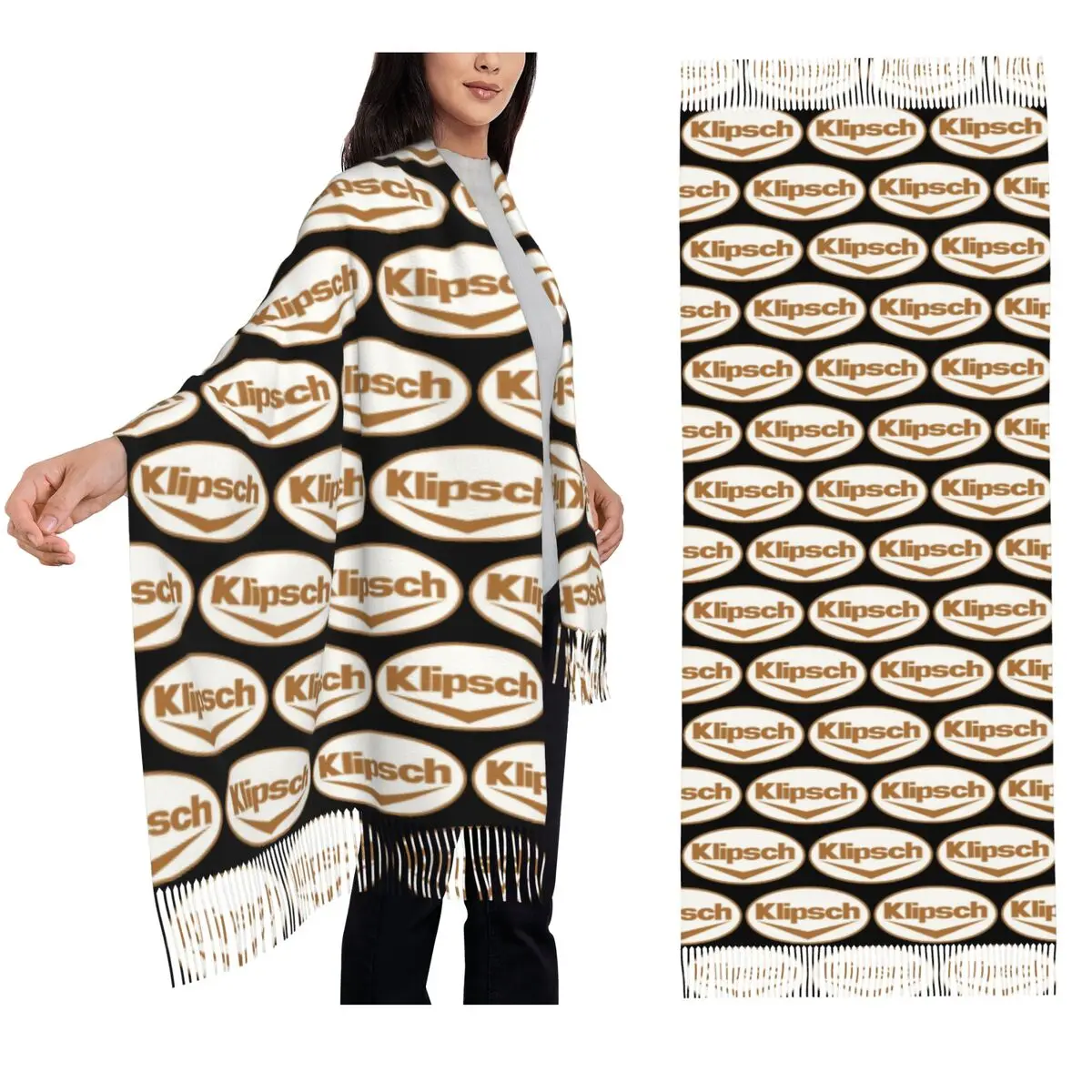 

Klipsch 7 Dakimakura Scarf Tassel Scarves Women Soft Warm Shawls and Wraps Long Fall Winter Shawl Wrap