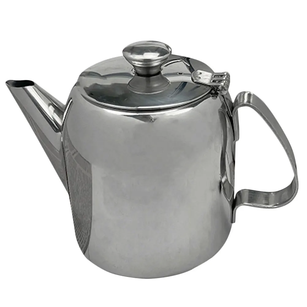 

Modern Stainless Steel Tea Pot Sturdy Long Lasting Home Kitchen Tea Kettle Easy to Clean Teapot Stainless Steel Home Teapot