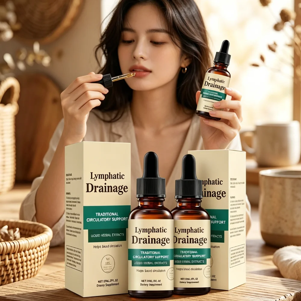 Kräuter-Lymphfluss-Unterstützungstropfen beschleunigen den Lymphfluss, verbessern die Durchblutung, sicheres Nahrungsergänzungsmittel für Männer und Frauen.