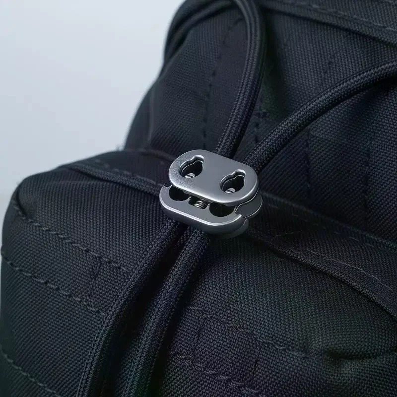 10Pcs 2 Hole Shock Cord Rope Stopper Alloy Spring Buckles Metal Cord Lock For Clothes Replacement Hoodie Shoes Bag Crafts