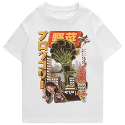 2024 Men's Hip Hop T-Shirt Japan Harajuku Cartoon Monster T-Shirt Street Summer Top T-Shirt Cotton T-Shirt Super HipHop