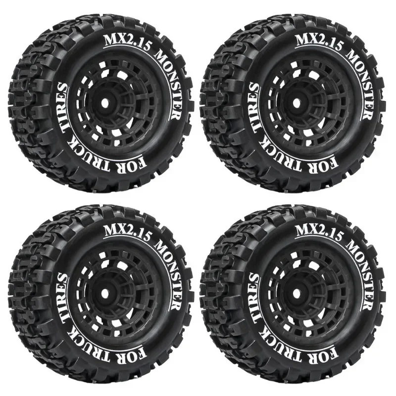 Mx2.15 Inch 100*52mm Wheel Tires for 1/16 Scale Trxs Mini Maxx Xrt E-revo RLAARLO MJX HSP Losi 1/18 Mini LM Off-Road Racing