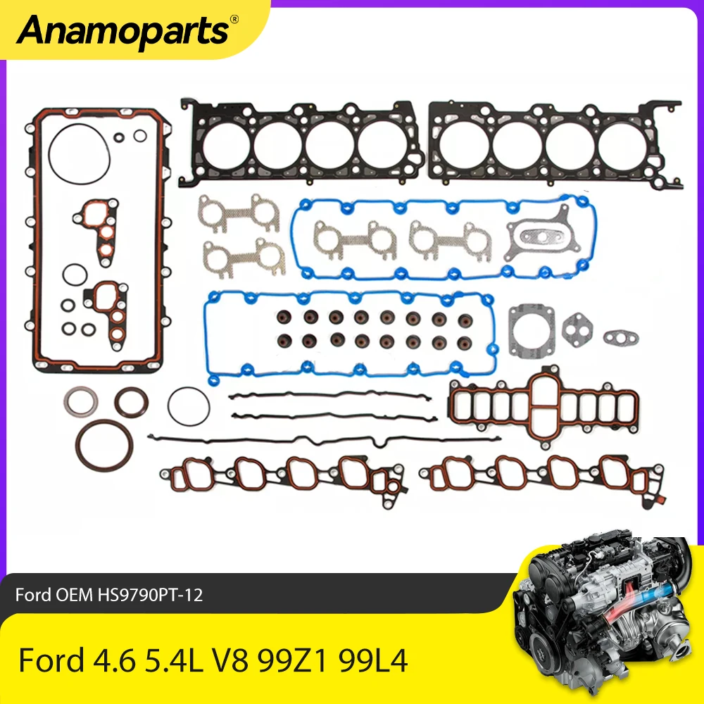 Engine Parts Full Gasket Set Fit 4.6 5.4 L 99Z1 99L4 For Ford Expedition F-150 E150 F250 Lincoln 4.6L 5.4L V8