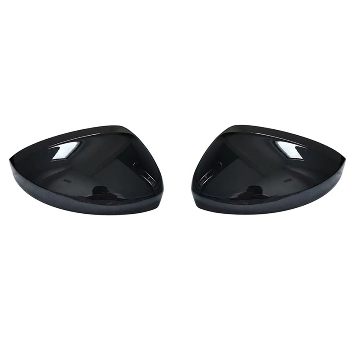 1Pair Car Baked Black Rear View Mirror Cover for 2017-2020 VW Tiguan Allspace Rearview Mirror Housing Modified Pieces