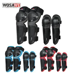 WOSAWE Kids Protective Motorcycle Knee Pads Bike Bicycle Ski Snowboard Skating Roller Sports Elbow Body Protection Kneepad Guard