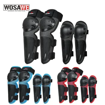 WOSAWE 어린이 보호 오토바이 무릎 패드, 자전거, 스키, 스노보드, 스케이팅 롤러, 스포츠 팔꿈치, 신체 보호, 무릎 보호대