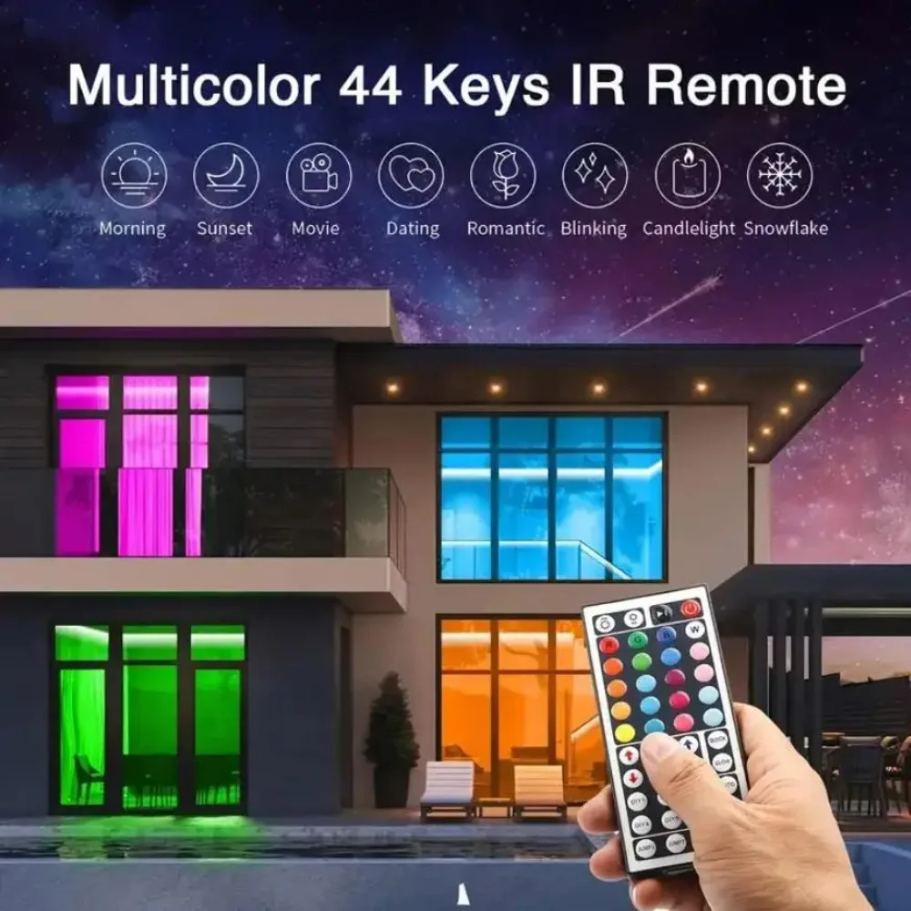 44 Keys IR Remote Control LED Strip Light Controller 4Pin USB Bluetooth APP Controller Smart RGB Controller Double Output