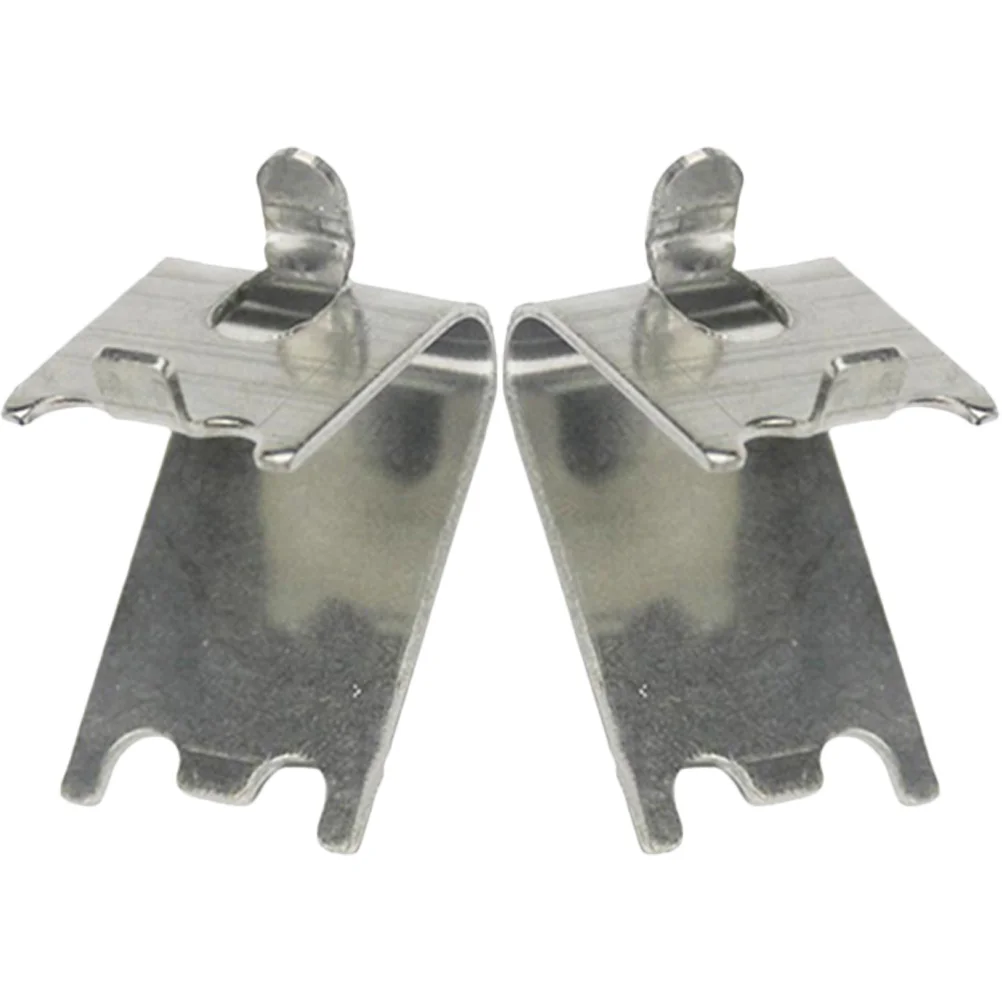 

2 Pcs Stainless Steel Hook Freezer Shelf Clip Metal Bracket Clips Cooler Fridge Adjustable Supports Commercial Heavy Duty Hooks