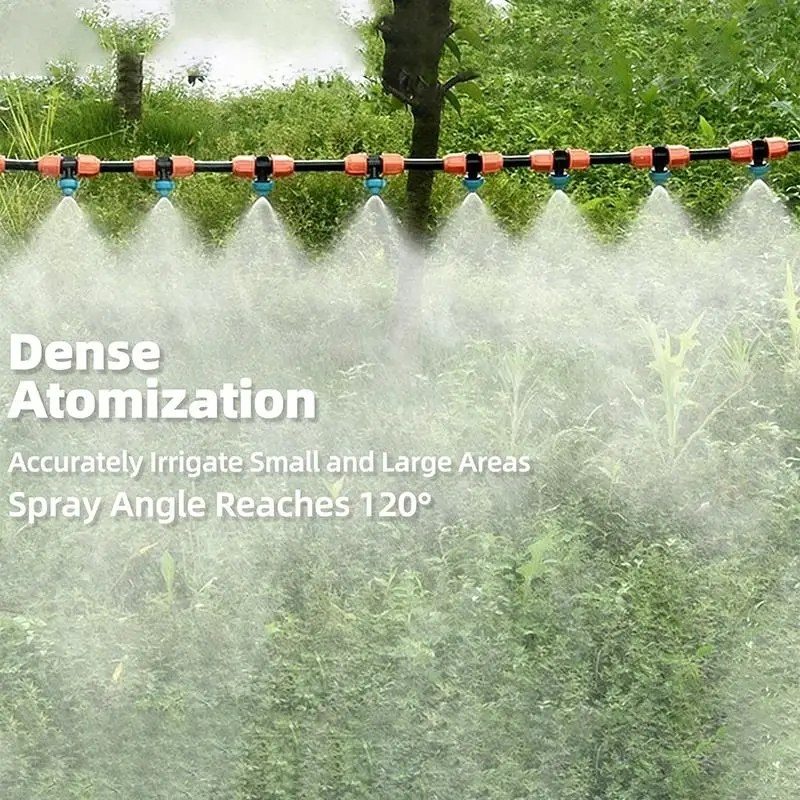 Hot Sale Hanging Misting Nozzle Fog Nozzle Hanging Anti Drip Misting Sprinkler Kits For 8/11 Hoses Mist Water Sprayer