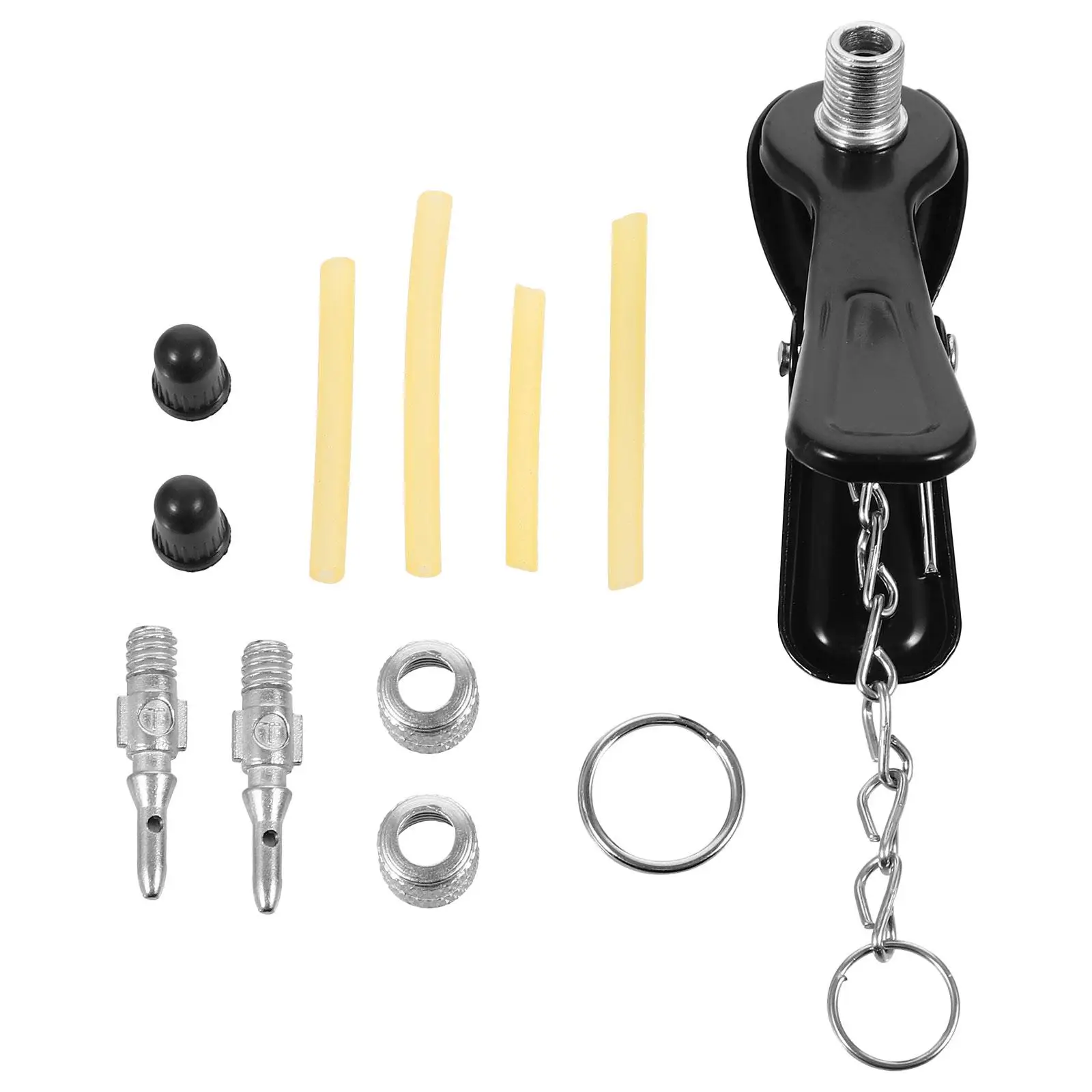

Bicycle Air Pump Inflator Nozzle Adapter Vintage Valve Chuck Plug Bike Motorcycle Inflator Reliable clamp structure