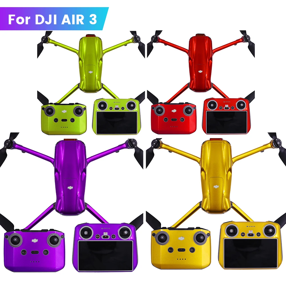 for DJI Air 3 Decals Drone Skin RC 2/N2 Remote Control Colorful Stickers Full Cover Anti Scratch Protective Film Air3 Accessory