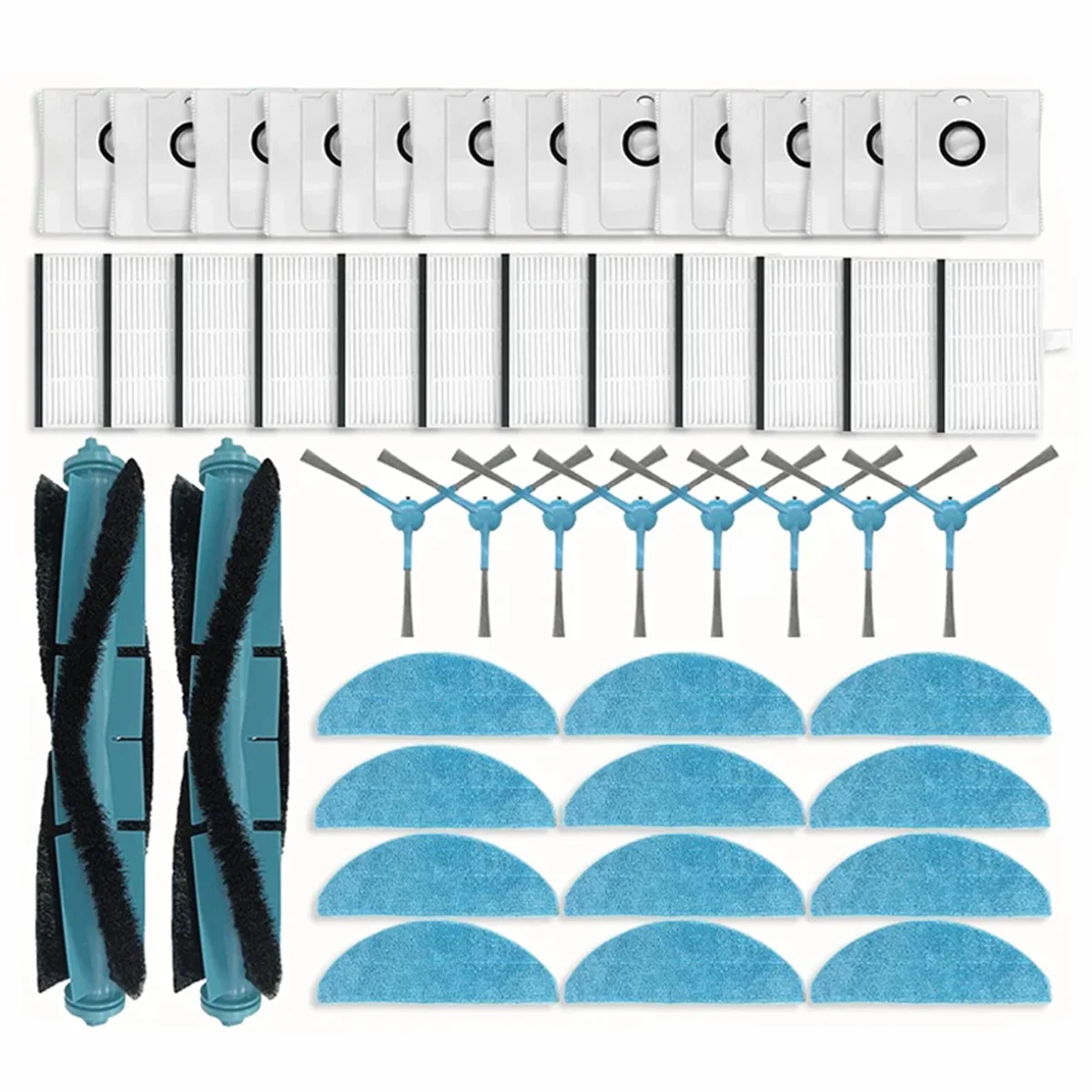 A74X For Cecotec Conga 7490 Immortal / 8290 Immortal Ultra Power Genesis X-Treme Parts Main Side Brush Filter Mop Dust Bags