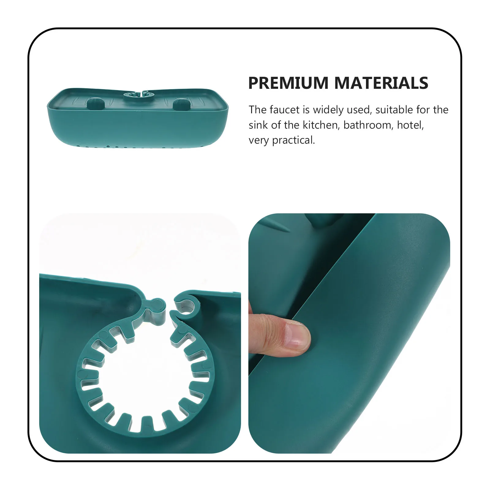 

Faucet Splashing-Proof Draining Rack Kitchen Sink Storage Rack Adjustable Faucet Guard Splash Shield Draining Basket Sponge