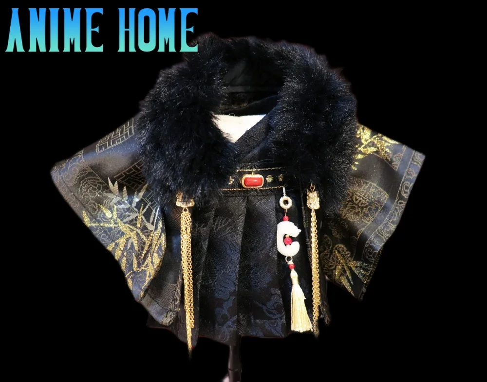 

Original Handmade Royal Childe Ancient Suit For 20cm Doll Toy Black Clothes Costume Cosplay Cute Gift P