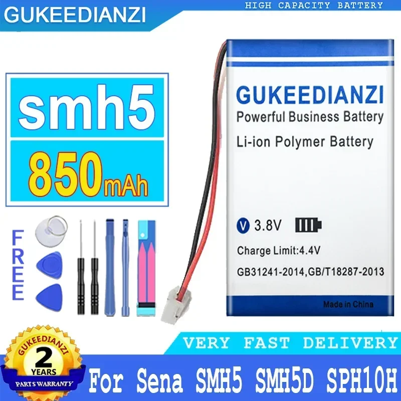 

Запасной аккумулятор большой емкости 850 мАч для гарнитуры Bluetooth Sena SMH5 SMH5D SPH10H