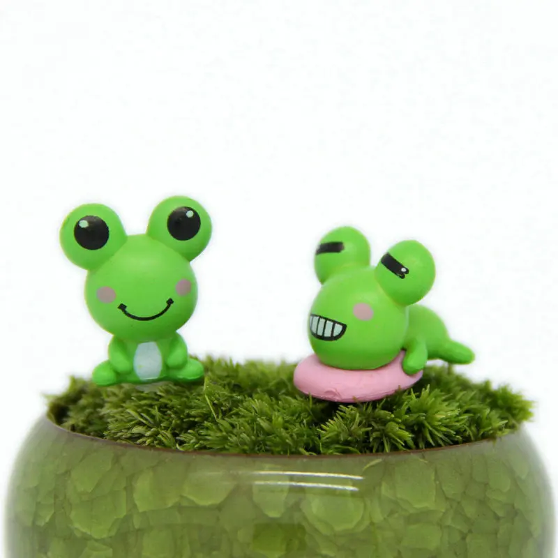 Micro Landscape Mini Resin Animals House Miniature Fairy Garden Miniaturas Moss Landscape Diy Terrarium Accessories Figurines
