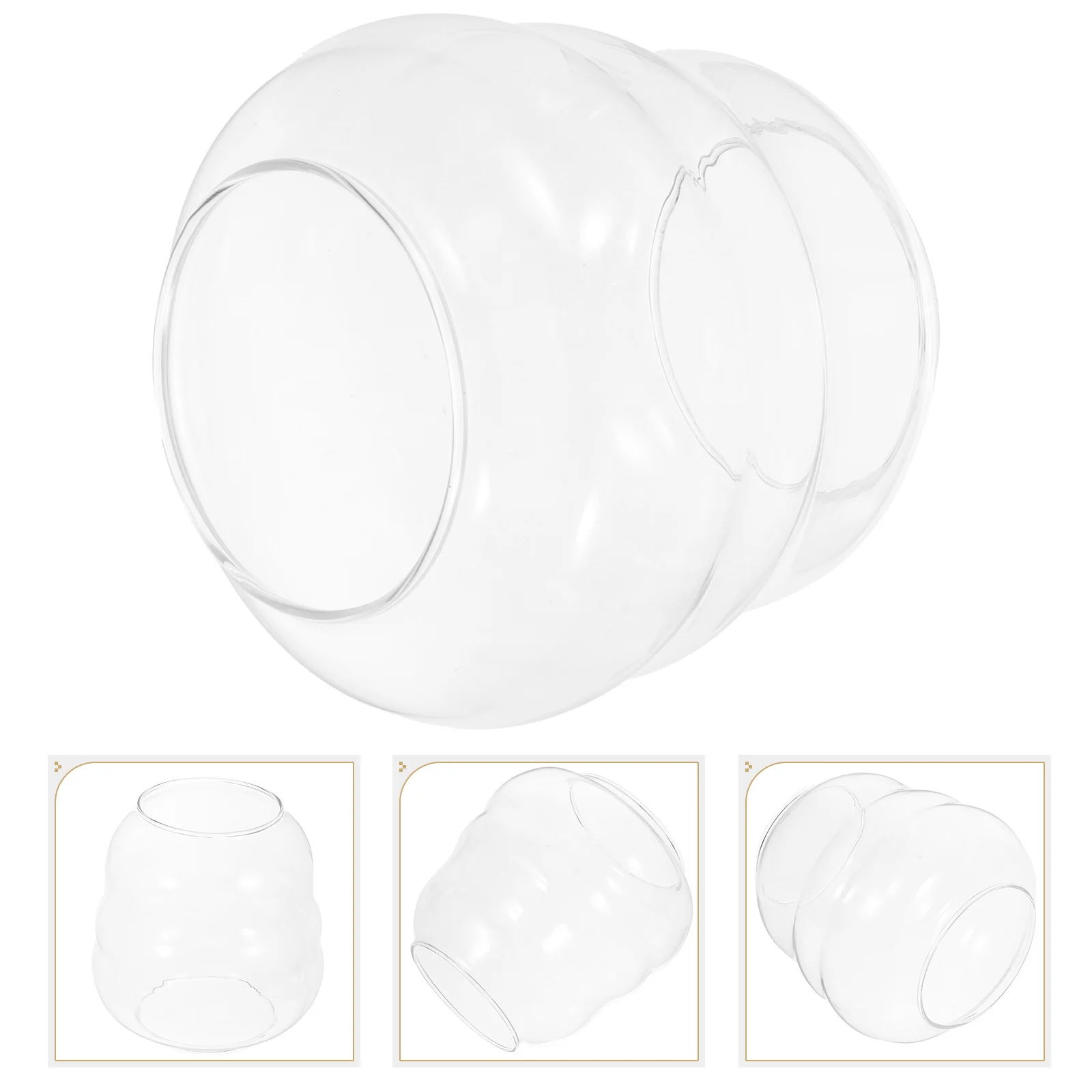 

Clear Glass Oil Lamp Shade Long Chimney Vintage Lamp Cover Windproof Replacement Light Shade Home Decor