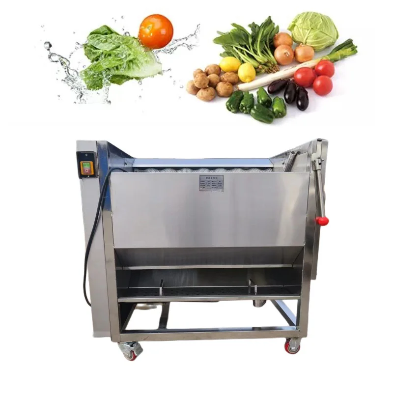 Small Portable Commercial Fruit Washer Ozone Vegetable Air Bubble Spray Washing Machine Lettuce Washer for Restaurant and Home