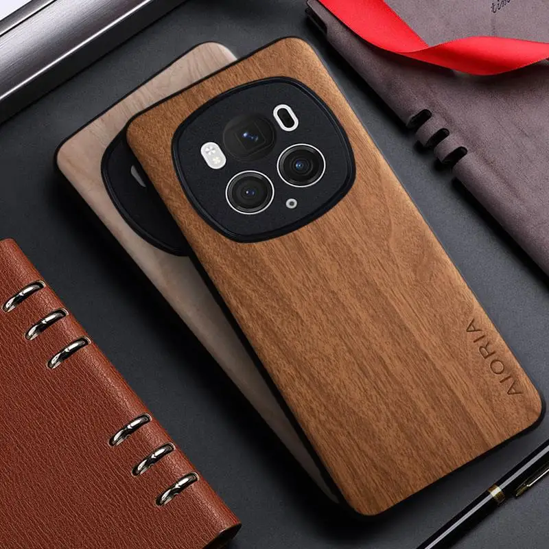 Case for Honor Magic 6 Pro Lite Magic 5 Pro Lite X9A X9B funda bamboo wood pattern Leather cover for honor magic 6 pro x9b case