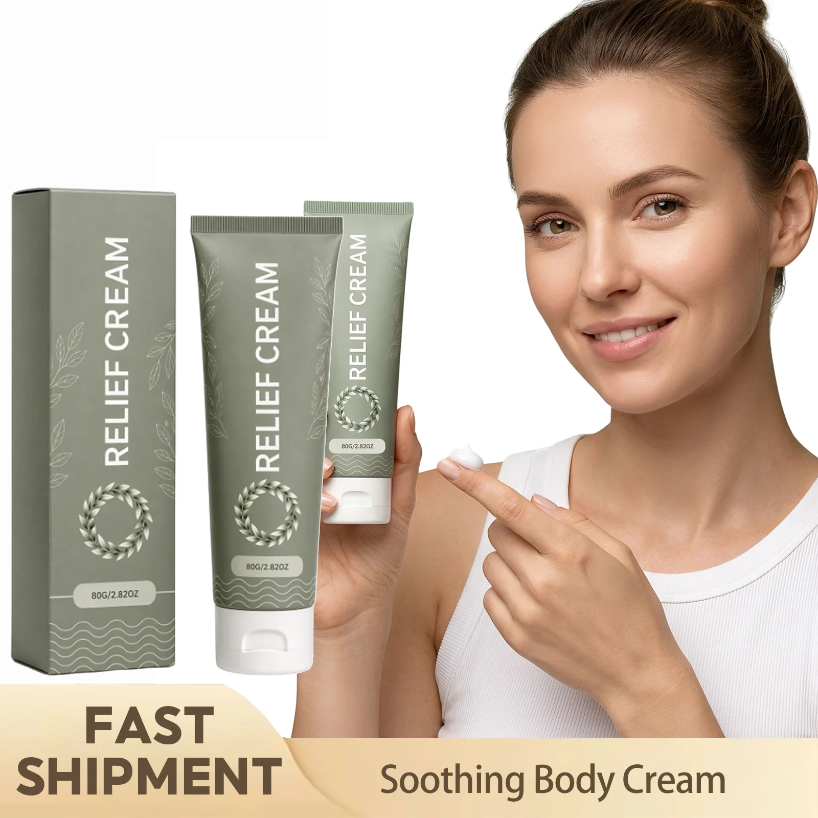 Soothing Body Cream Repair Red Irritated Skin Reduce Skin Friction Damage Relieve Itchy Skin Feeling Improve Rough Chafed Skin