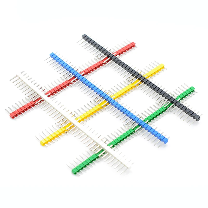 20~2000Pcs Color Row Needle 2.54 Spacing 1*40P Single Row Needle Straight Needle