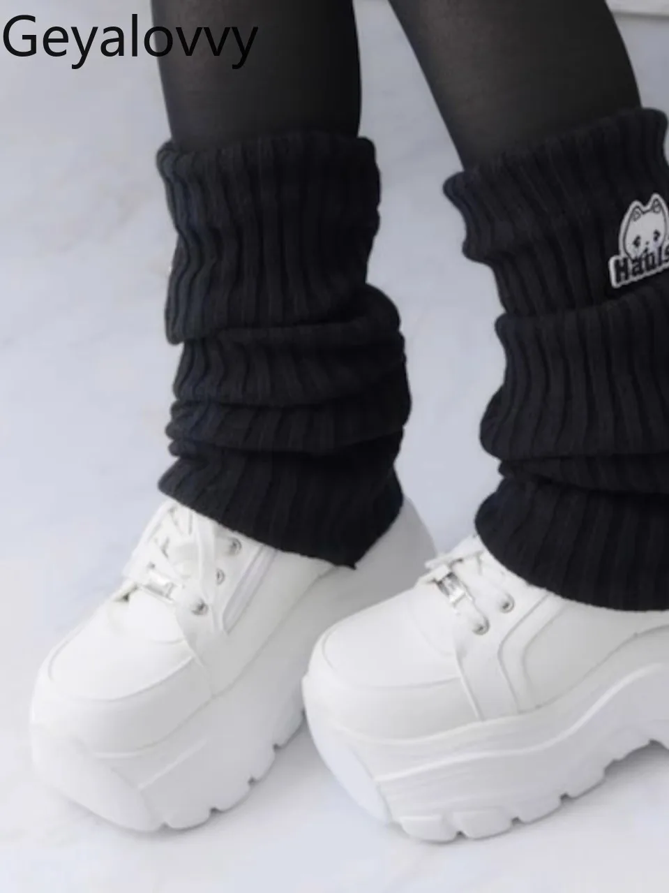 

Japanese Subculture Y2K Harajuku Style Dark Gothic Thick-Soled Platform Shoes Sweet Girls Versatile Solid Color Lace-Up Shoes