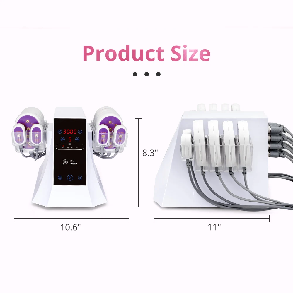 12 แผ่น 5mw Led Body Fat Slim Burning Beauty Spa Machine