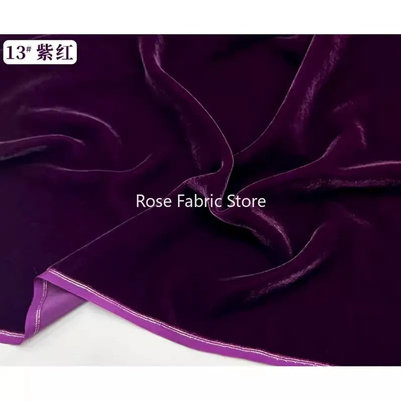 1-метровая высококачественная шелковая бархатная ткань, мягкая, гладкая, широкая ширина, шитье платья, юбка, брюки, украшения, велюровые ткани «сделай сам»