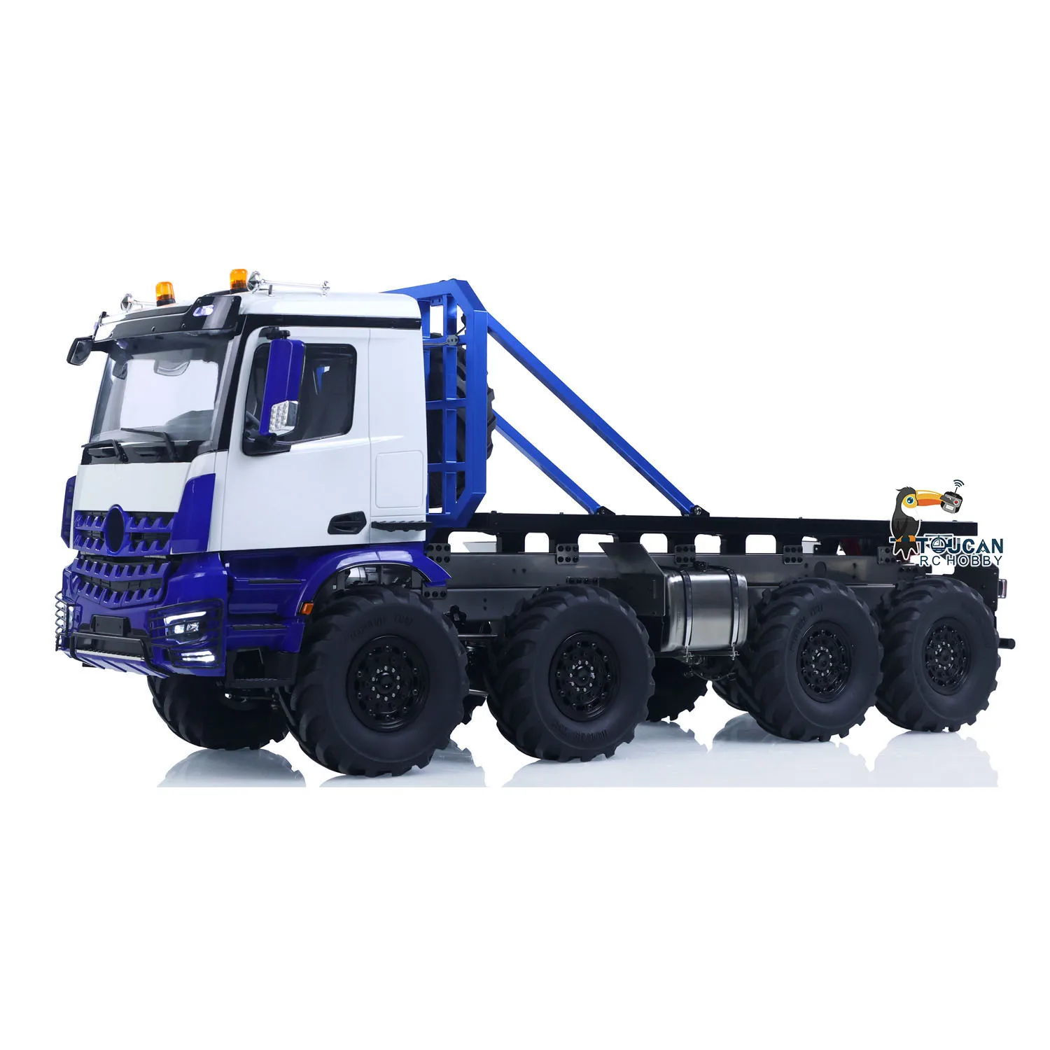1/14 8X8 RC Rock Crawler Cars BZ 3363 Radio Control Off Road Flatbed Truck Model Speelgoed As sloten Stromend Water Licht Achter Lier