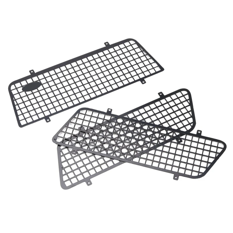 3Pcs Metal Window Mesh Protective Net Decoration For Traxxas TRX4 Bronco 82046-4 1/10 RC Crawler Car Upgrade Parts